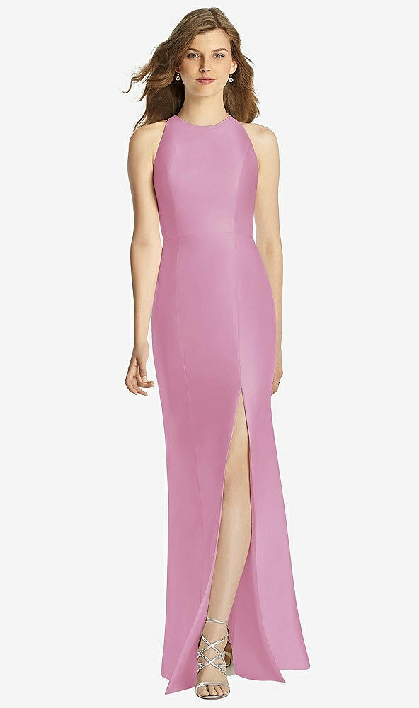 Front View - Powder Pink Bella Bridesmaid Dress BB121