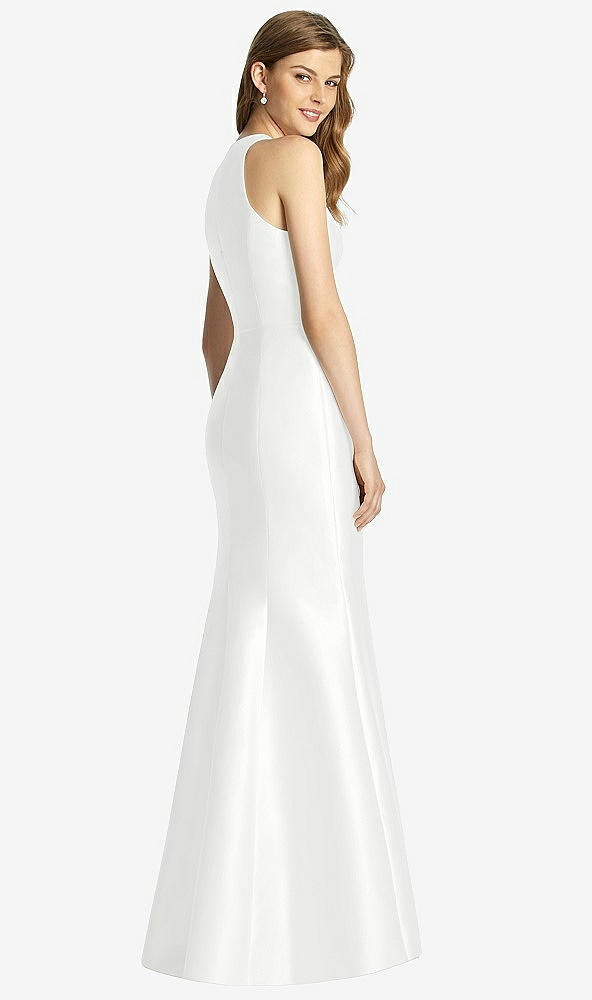 Back View - White Bella Bridesmaid Dress BB121