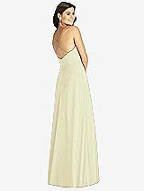Rear View Thumbnail - Butter Yellow Criss Cross Back A-Line Maxi Dress