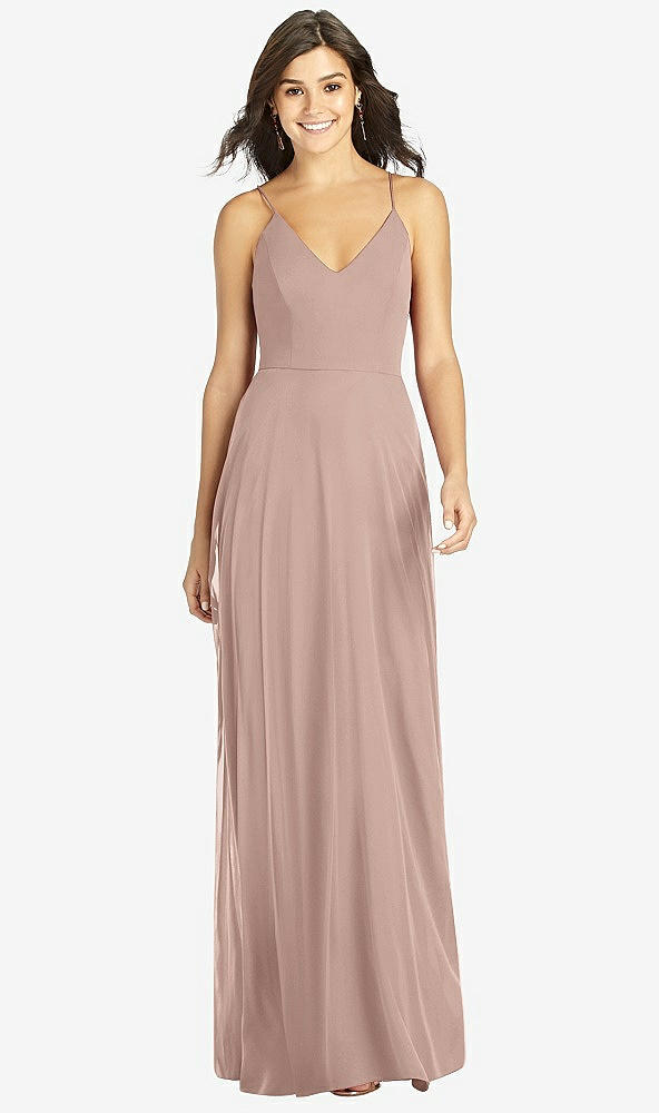 Front View - Neu Nude Criss Cross Back A-Line Maxi Dress