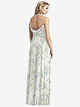 Front View Thumbnail - Bleu Garden Cowl-Back Double Strap Maxi Dress with Side Slit