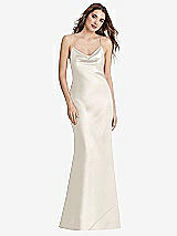 Rear View Thumbnail - Ivory Cowl-Neck Convertible Maxi Slip Dress - Reese