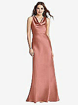 Front View Thumbnail - Desert Rose Cowl-Neck Maxi Tank Dress - Nova