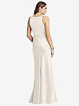 Rear View Thumbnail - Ivory Cowl-Neck Maxi Tank Dress - Nova