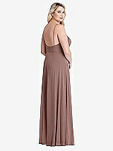 Alt View 2 Thumbnail - Sienna Square Neck Chiffon Maxi Dress with Front Slit - Elliott