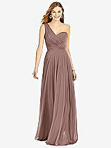 Front View Thumbnail - Sienna One-Shoulder Draped Chiffon Maxi Dress - Dani
