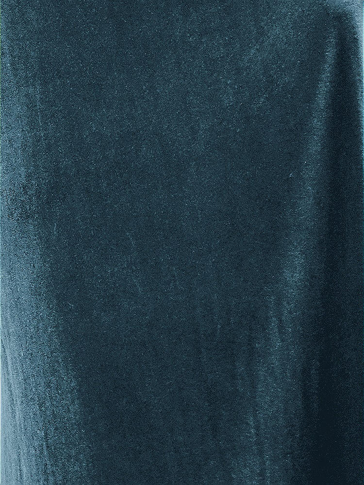 Front View - Dutch Blue Lux Velvet Fabric by the Yard