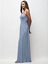 Side View Thumbnail - Cloudy Tie-Back Cutout Maxi Dress with Front Slit