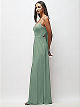 Side View Thumbnail - Seagrass Tie-Back Cutout Maxi Dress with Front Slit