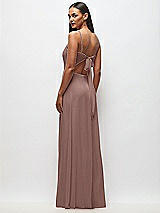 Rear View Thumbnail - Sienna Tie-Back Cutout Maxi Dress with Front Slit