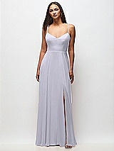 Front View Thumbnail - Silver Dove Tie-Back Cutout Maxi Dress with Front Slit
