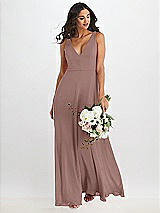 Alt View 1 Thumbnail - Sienna Deep V-Neck Chiffon Maxi Dress