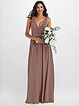 Alt View 2 Thumbnail - Sienna Deep V-Neck Chiffon Maxi Dress