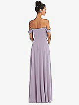 Alt View 2 Thumbnail - Lilac Haze Off-the-Shoulder Draped Neckline Maxi Dress