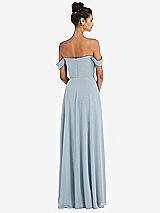 Alt View 2 Thumbnail - Mist Off-the-Shoulder Draped Neckline Maxi Dress