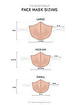 Alt View 1 Thumbnail - Pale Peach Crepe Reusable Face Mask