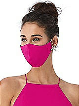 Alt View 2 Thumbnail - Think Pink Crepe Reusable Face Mask