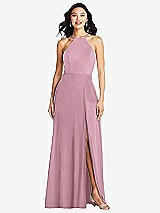 Front View Thumbnail - Dusty Pink Bella Bridesmaids Dress BB129