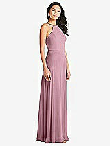 Side View Thumbnail - Dusty Pink Bella Bridesmaids Dress BB129