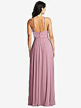 Rear View Thumbnail - Dusty Pink Bella Bridesmaids Dress BB129