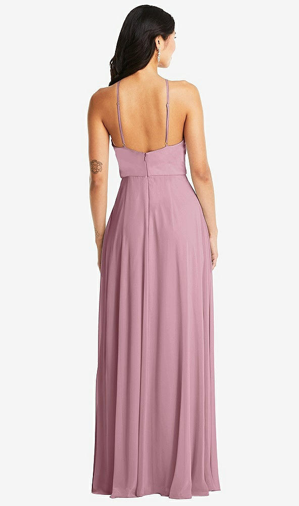 Back View - Dusty Pink Bella Bridesmaids Dress BB129