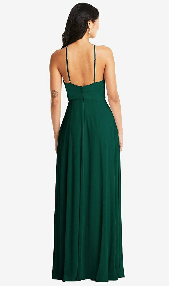 Back View - Hunter Green Bella Bridesmaids Dress BB129