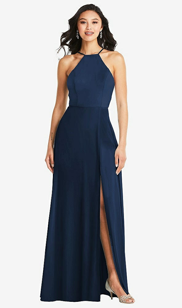 Front View - Midnight Navy Bella Bridesmaids Dress BB129