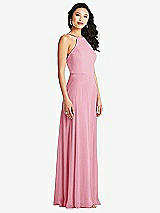 Side View Thumbnail - Peony Pink Bella Bridesmaids Dress BB129