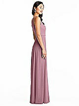 Side View Thumbnail - Dusty Pink Bella Bridesmaids Dress BB130