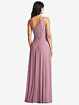 Rear View Thumbnail - Dusty Pink Bella Bridesmaids Dress BB130