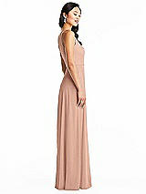 Side View Thumbnail - Pale Peach Bella Bridesmaids Dress BB130