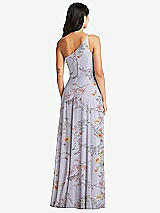 Rear View Thumbnail - Butterfly Botanica Silver Dove Bella Bridesmaids Dress BB130