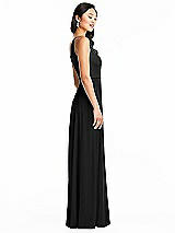 Side View Thumbnail - Black Bella Bridesmaids Dress BB130