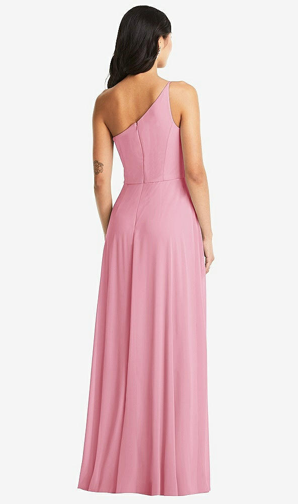 Back View - Peony Pink Bella Bridesmaids Dress BB130