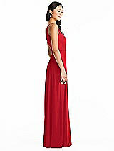 Side View Thumbnail - Parisian Red Bella Bridesmaids Dress BB130