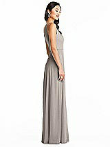 Side View Thumbnail - Taupe Bella Bridesmaids Dress BB130