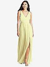 Front View Thumbnail - Butter Yellow Bella Bridesmaids Dress BB131