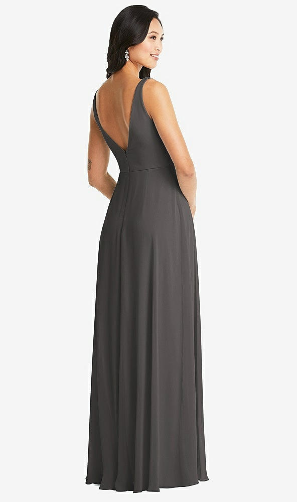 Back View - Caviar Gray Bella Bridesmaids Dress BB131