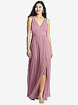 Front View Thumbnail - Dusty Pink Bella Bridesmaids Dress BB131