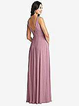 Rear View Thumbnail - Dusty Pink Bella Bridesmaids Dress BB131