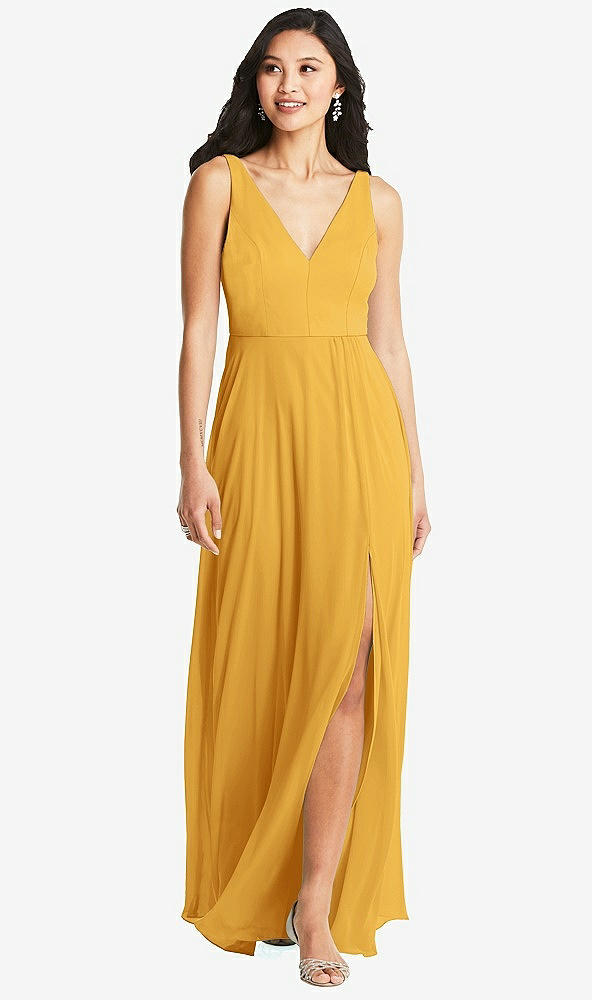 Front View - NYC Yellow Bella Bridesmaids Dress BB131