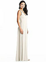 Side View Thumbnail - Ivory Bella Bridesmaids Dress BB131