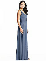 Side View Thumbnail - Larkspur Blue Bella Bridesmaids Dress BB131