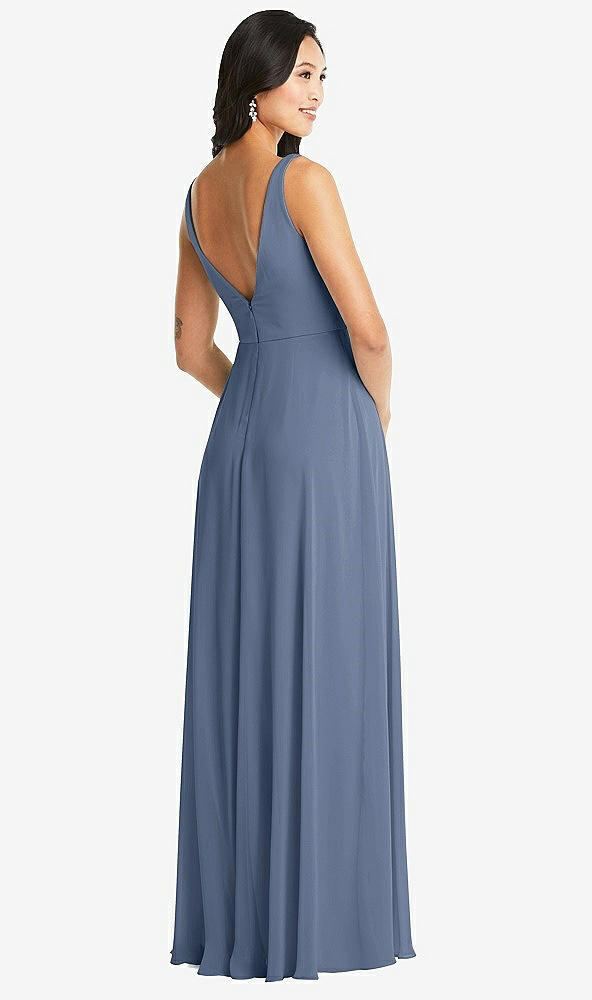 Back View - Larkspur Blue Bella Bridesmaids Dress BB131