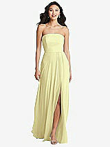 Front View Thumbnail - Butter Yellow Bella Bridesmaids Dress BB132