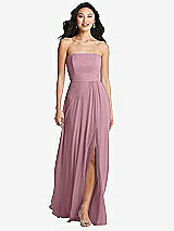 Front View Thumbnail - Dusty Pink Bella Bridesmaids Dress BB132