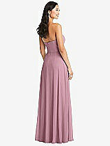 Rear View Thumbnail - Dusty Pink Bella Bridesmaids Dress BB132