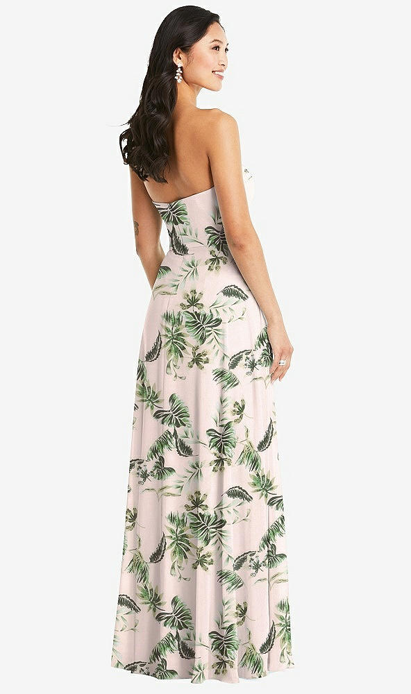 Back View - Palm Beach Print Bella Bridesmaids Dress BB132