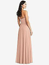 Rear View Thumbnail - Pale Peach Bella Bridesmaids Dress BB132