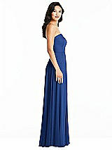 Side View Thumbnail - Classic Blue Bella Bridesmaids Dress BB132